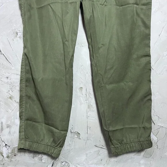 NEW Sanctuary Tencel Jogger Pants SIZE L Green Olive Utility Elastic Waist NWT - Picture 8 of 9